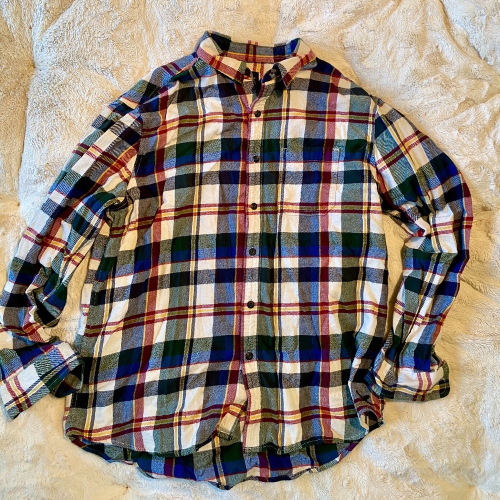 Plaid Flannel Button Up